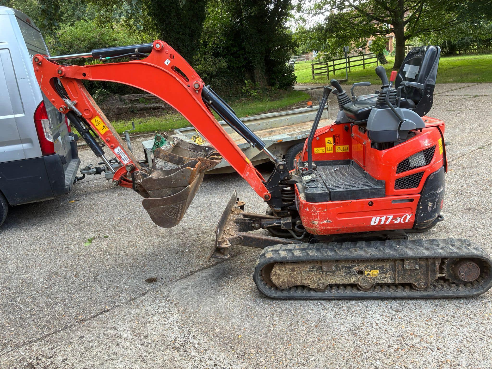 Kubota U17-3α Mini Digger — Hampshire Quality Plant Hire